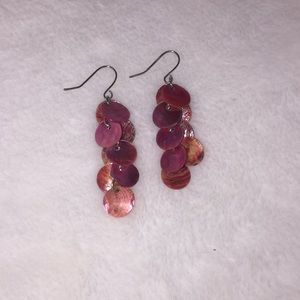 Pink earrings